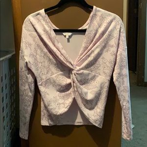 Candies Light Pink Floral Top
